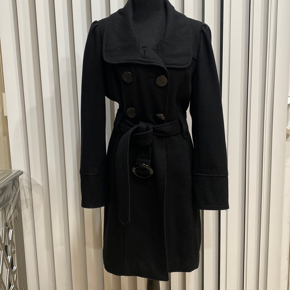 Guess knee length wool pea coat